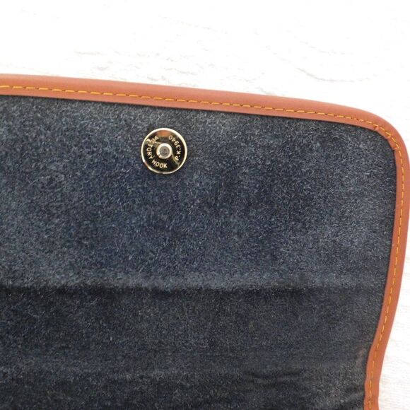 Vintage Dooney & Bourke All Weather Navy Blue Pebble Leather Crossbody Handbag - Picture 8 of 12